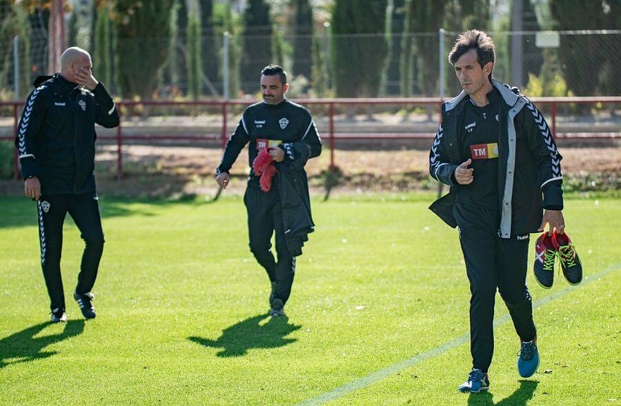 Pacheta, durante un entrenamiento con el Elche / Sonia Arcos - Elche C.F.